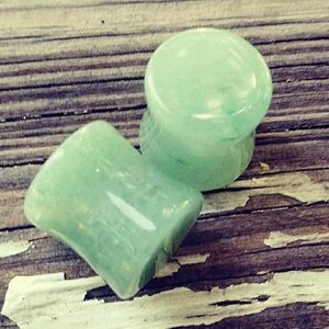Serpentine Plugs, body jewelry, pairs